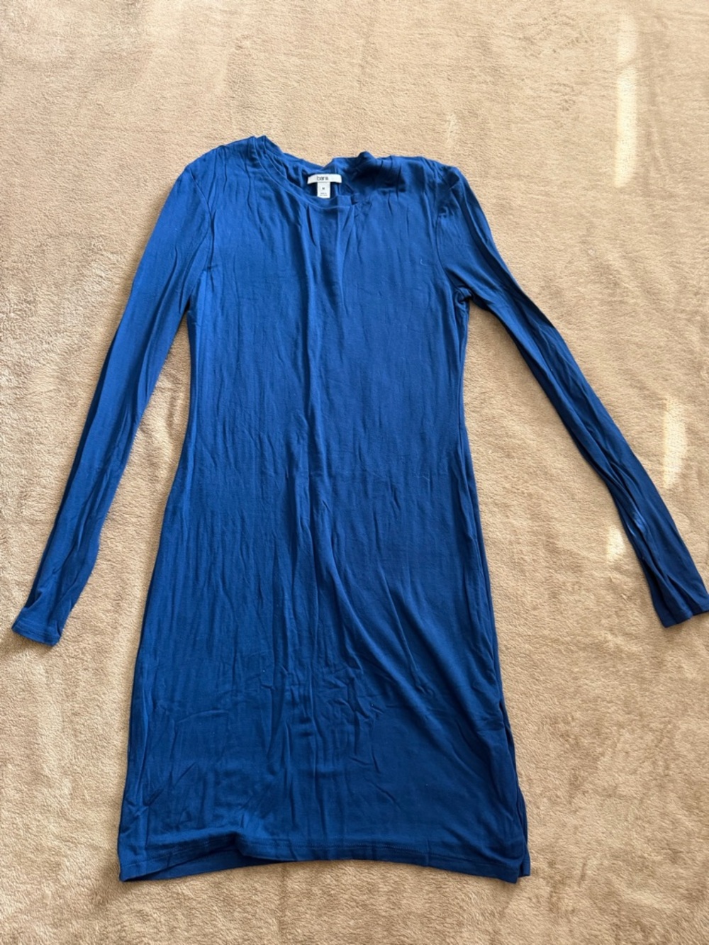 Long Sleeve Blue Women's Dress